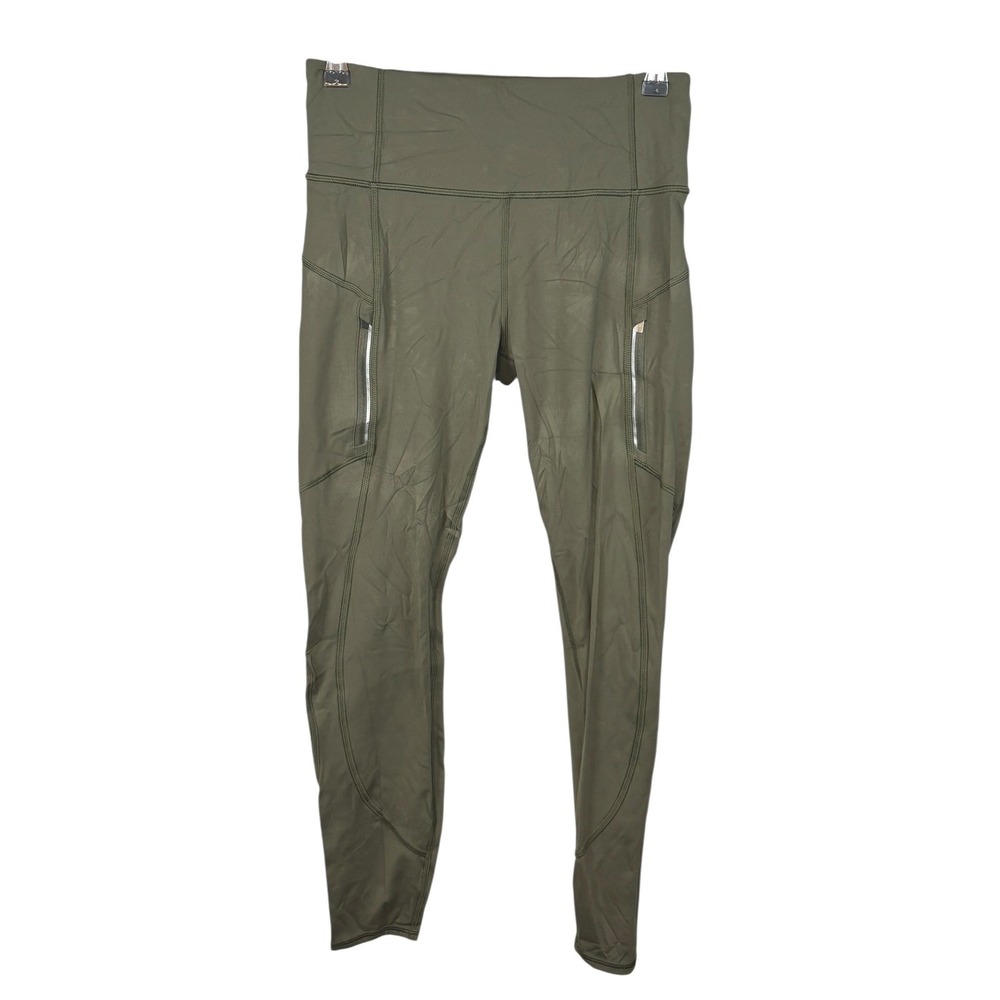 Athleta‎ Rainier Tight Olive Green High Rise  Leggings 487745 Small